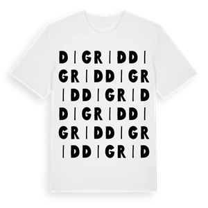 Digrid ordlek t-shirt – ekologisk bomull t-shirt från Pinshirt