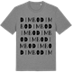 Mid Heather Gray t-shirt med Dimbo ordlek t-shirt