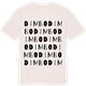 Vintage White t-shirt med Dimbo ordlek t-shirt