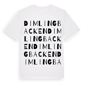 Dimlingbacken ordlek t-shirt – ekologisk bomull t-shirt från Pinshirt