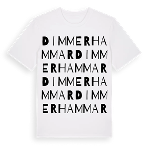 Dimmerhammar ordlek t-shirt – ekologisk bomull t-shirt från Pinshirt