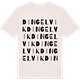 Vintage White t-shirt med Dingelvik ordlek t-shirt