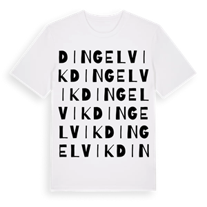 Dingelvik ordlek t-shirt – ekologisk bomull t-shirt från Pinshirt