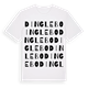White t-shirt med Dinglebo ordlek t-shirt