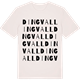 Vintage White t-shirt med Dingvall ordlek t-shirt