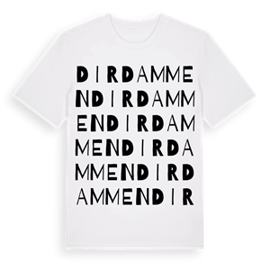 Dirdammen ordlek t-shirt – ekologisk bomull t-shirt från Pinshirt