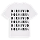 White t-shirt med Dirhuvudholmarna ordlek t-shirt