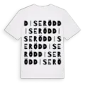 Diseröd ordlek t-shirt