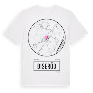 Diseröd t-shirt – ekologisk bomull t-shirt från Pinshirt
