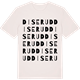 Vintage White t-shirt med Diserud ordlek t-shirt