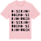 Pink Cotton t-shirt med Diserudhögen ordlek t-shirt