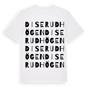 Diserudhögen ordlek t-shirt – ekologisk bomull t-shirt från Pinshirt