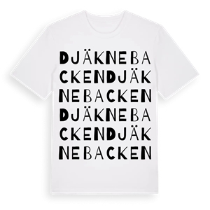 Djäknebacken ordlek t-shirt – ekologisk bomull t-shirt från Pinshirt