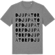 Mid Heather Gray t-shirt med Djupatorp ordlek t-shirt