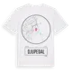 White t-shirt med Djupedal t-shirt