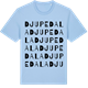 Blue Soul t-shirt med Djupedala ordlek t-shirt