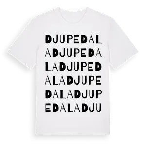 Djupedala ordlek t-shirt – ekologisk bomull t-shirt från Pinshirt