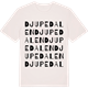 Vintage White t-shirt med Djupedalen ordlek t-shirt