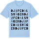Blue Soul t-shirt med Djupedalsvägen ordlek t-shirt