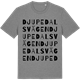 Mid Heather Gray t-shirt med Djupedalsvägen ordlek t-shirt