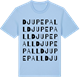 Blue Soul t-shirt med Djupepall ordlek t-shirt