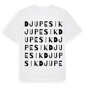 Djupesik ordlek t-shirt – ekologisk bomull t-shirt från Pinshirt