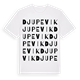 White t-shirt med Djupevik ordlek t-shirt