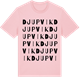 Pink Cotton t-shirt med Djupvik ordlek t-shirt