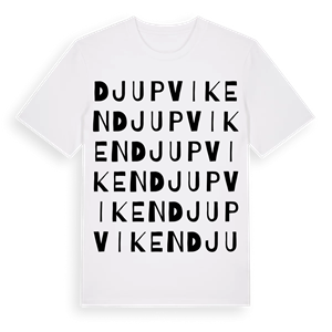 Djupviken ordlek t-shirt – ekologisk bomull t-shirt från PinShirt