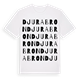 White t-shirt med Djurabron ordlek t-shirt