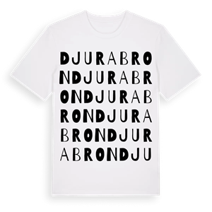 Djurabron ordlek t-shirt – ekologisk bomull t-shirt från Pinshirt