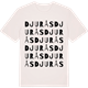 Vintage White t-shirt med Djurås ordlek t-shirt