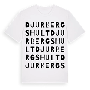 Djurbergshult ordlek t-shirt – ekologisk bomull t-shirt från Pinshirt