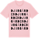 Pink Cotton t-shirt med Djurgården ordlek t-shirt