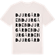 Vintage White t-shirt med Djurgården ordlek t-shirt