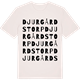 Vintage White t-shirt med Djurgårdstorp ordlek t-shirt