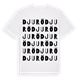 White t-shirt med Djurö ordlek t-shirt