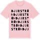 Pink Cotton t-shirt med Djurström ordlek t-shirt