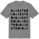 Mid Heather Gray t-shirt med Djurström ordlek t-shirt