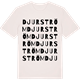 Vintage White t-shirt med Djurström ordlek t-shirt