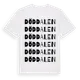 White t-shirt med Döddalen ordlek t-shirt