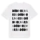 White t-shirt med Dödholmarna ordlek t-shirt