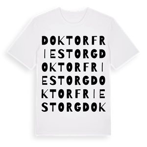 Doktor Fries Torg ordlek t-shirt – ekologisk bomull t-shirt från Pinshirt