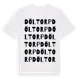 White t-shirt med Döltorp ordlek t-shirt