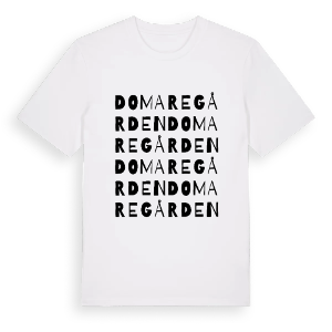 Domaregården ordlek t-shirt – ekologisk bomull t-shirt från PinShirt