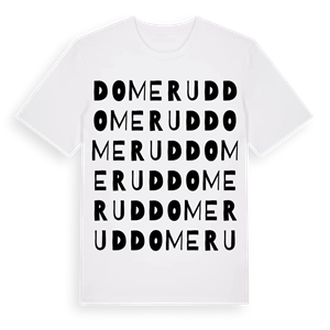 Domerud ordlek t-shirt – ekologisk bomull t-shirt från Pinshirt