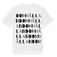 White t-shirt med Domhällan ordlek t-shirt