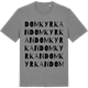 Mid Heather Gray t-shirt med Domkyrkan ordlek t-shirt