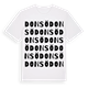 White t-shirt med Donsö ordlek t-shirt