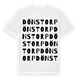 White t-shirt med Dönstorp ordlek t-shirt